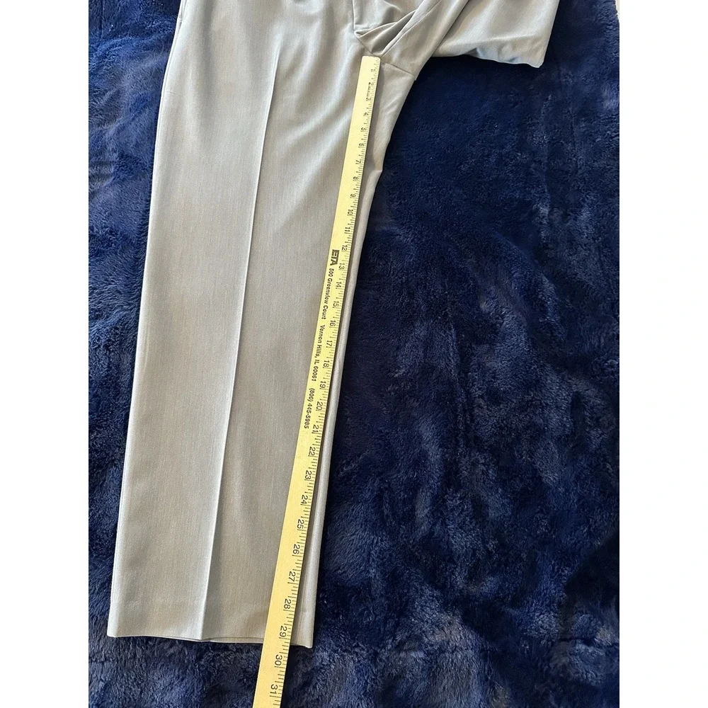 1946 by Ballin Mens 38x30‎ Gray Dress Pants Total Comfort Stretch Flat Front